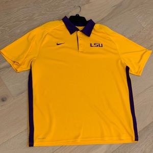 LSU Nike Dri-Fit Polo XL
